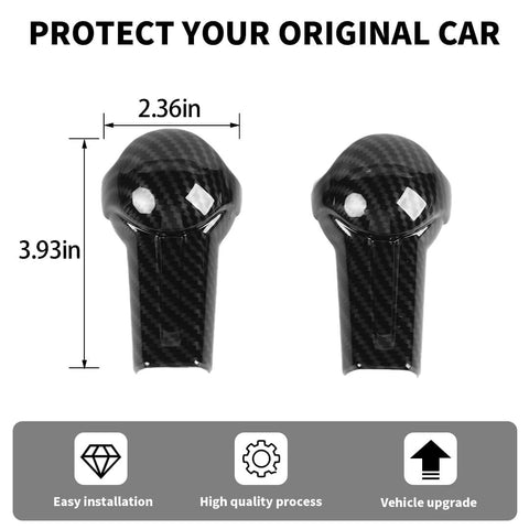 For 2015+ Ford Mustang Center Console Gear Shift Head Knob Cover Trim