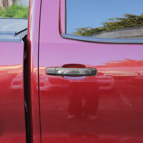 For 2014-2018 Chevy Silverado/GMC Sierra/2014-2019 Suburban/GMC YUKON/Tahoe Outer Door Handle Shell Cover Trim 4 Door