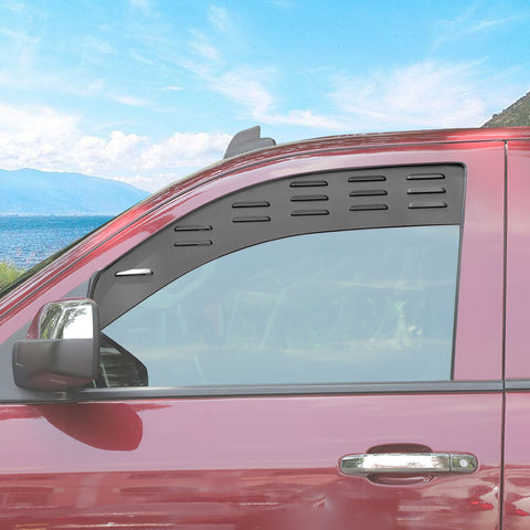 For 2014-2018 Chevy Silverado/GMC Sierra Front/Rear Window Glass Louver Air Vent Panel 2Dr 4Dr
