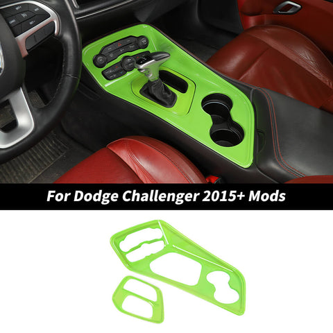 For 2015+ Dodge Challenger Interior Center Gear Shift Panel Trim Cover