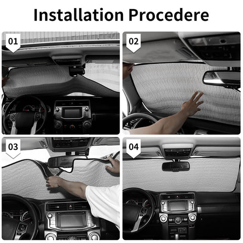 For 2010-2023 Toyota 4Runner Front Windshield Sunshade Folding Sun Shade Visor Heat Shield Cover