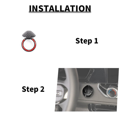 For 2023+ Chevy Colorado One Key Start Engine Stop Switch Button Cover Trim