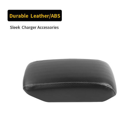 For 2011+ Dodge Durango Center Console Leather Center Armrest Box Panel Cover