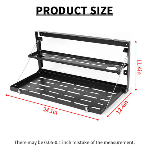 For 2021+ Ford Bronco Double Layer Rear Door Tailgate Table Shelf Storage Rack