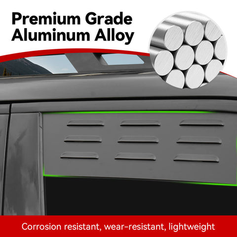 For 2021+ Ford Bronco Sport Front Rear Window Glass Louver Air Vent Outlet Panel