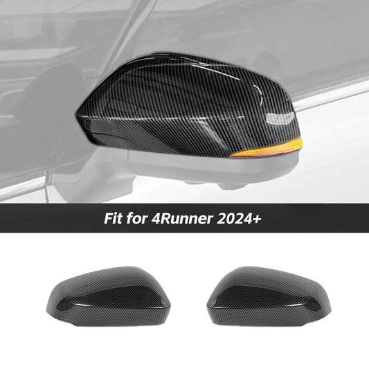 For Toyota 4Runner 2024+ Side Door Rearview Mirror Cover Trim Shells Applicable With Turn Signals