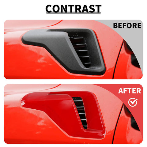 For 2021+ Ford F150 Raptor Front Leaf Board Fender Side Air Vent Cover Trim