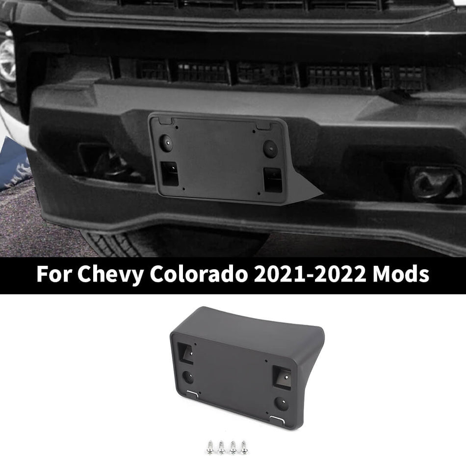 For 2021-2022 Chevy Colorado Front License Plate Bracket Holder Accessories