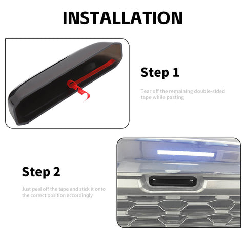 For 2021+ Ford F150 Raptor Front Bumper Grille Light Panel Guard Cover Trim Decor