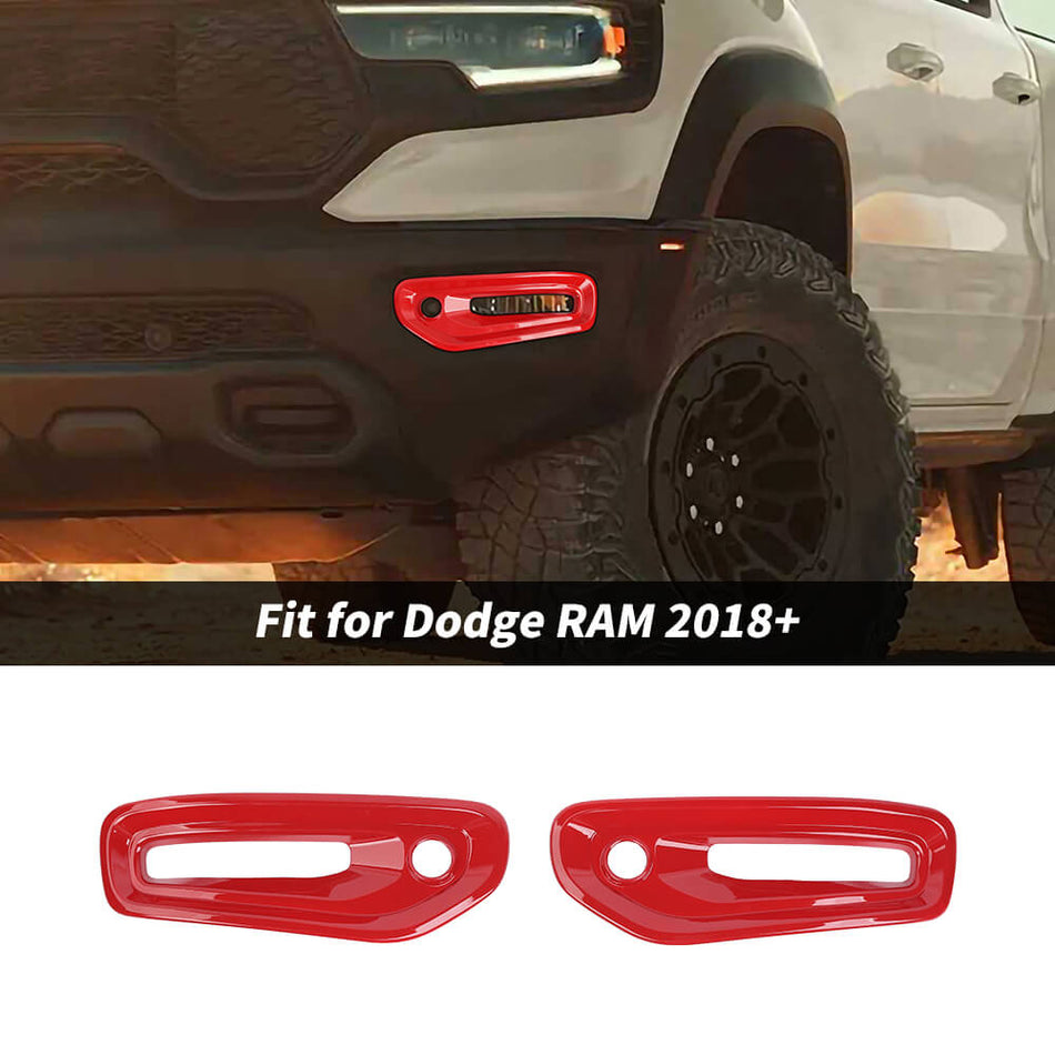 For 2018+ Ram TRX Front Fog Light Lamp Decor Cover Trim