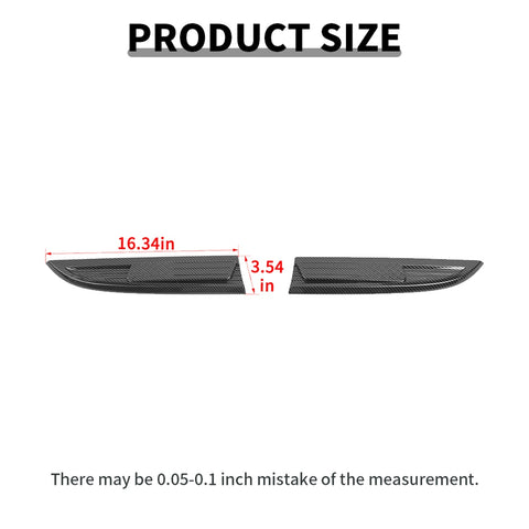 For 2008-2016 Ford F250/F350/F450/F550 Fender Vent Leaf Plate Badge Cover USA Flag Black