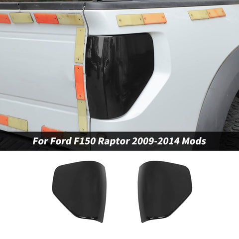 For 2009-2014 Ford F150 Raptor Tail Light Lamp Cover Trim Overlay Smoked Black