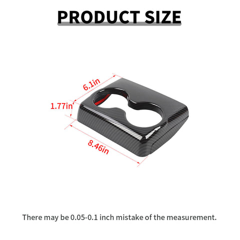 For 2011+ Dodge Charger/300/300C Rear Seat Armrest Cup Holder Trim Cover