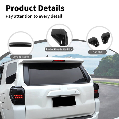 For 2014-2023 4Runner High Brake Light &Taillight Lamp Cover Trim Kit