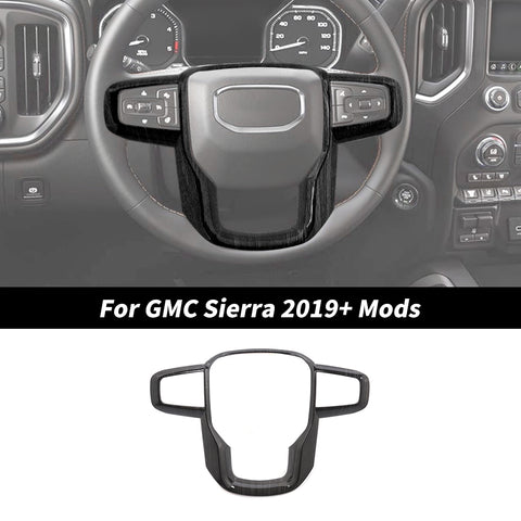 For 2019+ GMC Sierra Steering Wheel Trim Cover