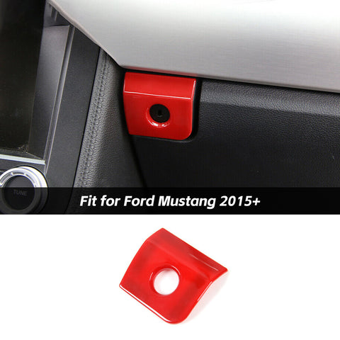 Dash Passenger Storage Box Switch Cover Bezel For Ford Mustang 2015+ Accessories | CheroCar