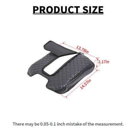 For 2014-2017 Chevy Silverado/GMC-SIERRA/Suburban/Tahoe/GMC-YUKON Interior Center Console Armrest Box Pad Trim Cover