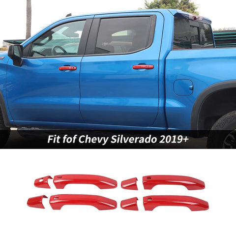 8PCS Door Handle Bezel Shell Cover Trim Decor For Chevy Silverado 19+ Suburban 20+/Tahoe 21+/GMC-YUKON 21+/GMC-SIERRA 19+ Accessories | CheroCar