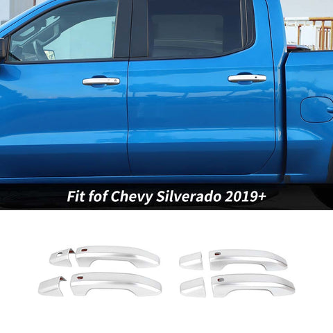 8PCS Door Handle Bezel Shell Cover Trim Decor For Chevy Silverado 19+ Suburban 20+/Tahoe 21+/GMC-YUKON 21+/GMC-SIERRA 19+ Accessories | CheroCar