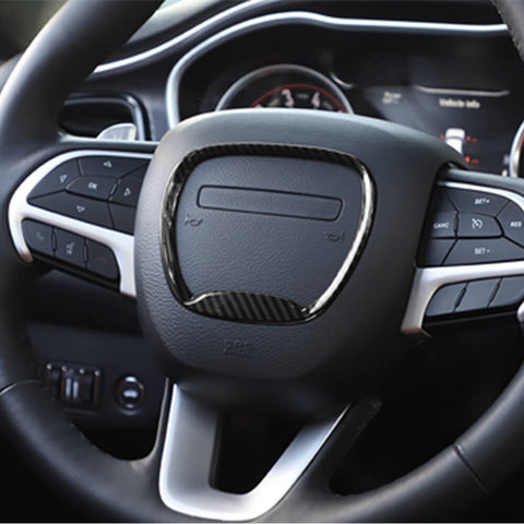 For 2015+ Dodge Charger Center Console Steering Wheel Dash Panel Cover Trim Kit