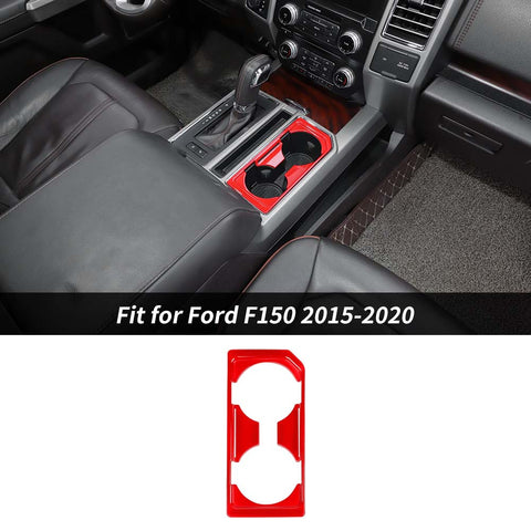 Front Water Cup Holder Cover Trim Decor ABS For Ford F150 2015-2020 Accessories | CheroCar