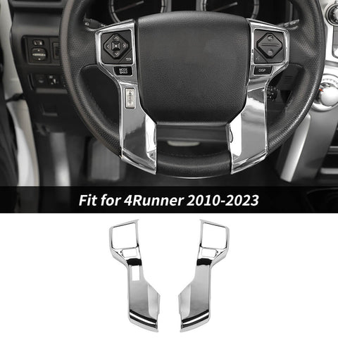 For 2010-2023 Toyota 4Runner Steering Wheel Cover Decor Trim Bezel Frame
