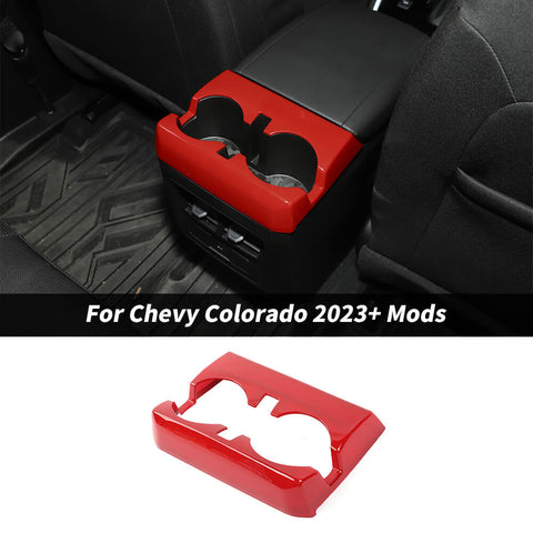 For 2023+ Chevy Colorado/GMC-CANYON Center Rear Water Cup Holder Trim Frame Cover