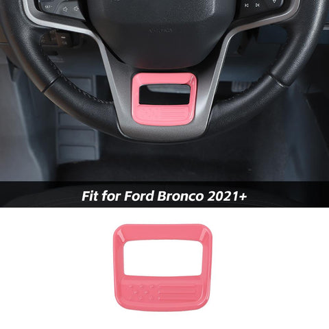 Steering Wheel Trim Decor Cover For Ford Bronco 2021+ US Flagh Accessories | CheroCar