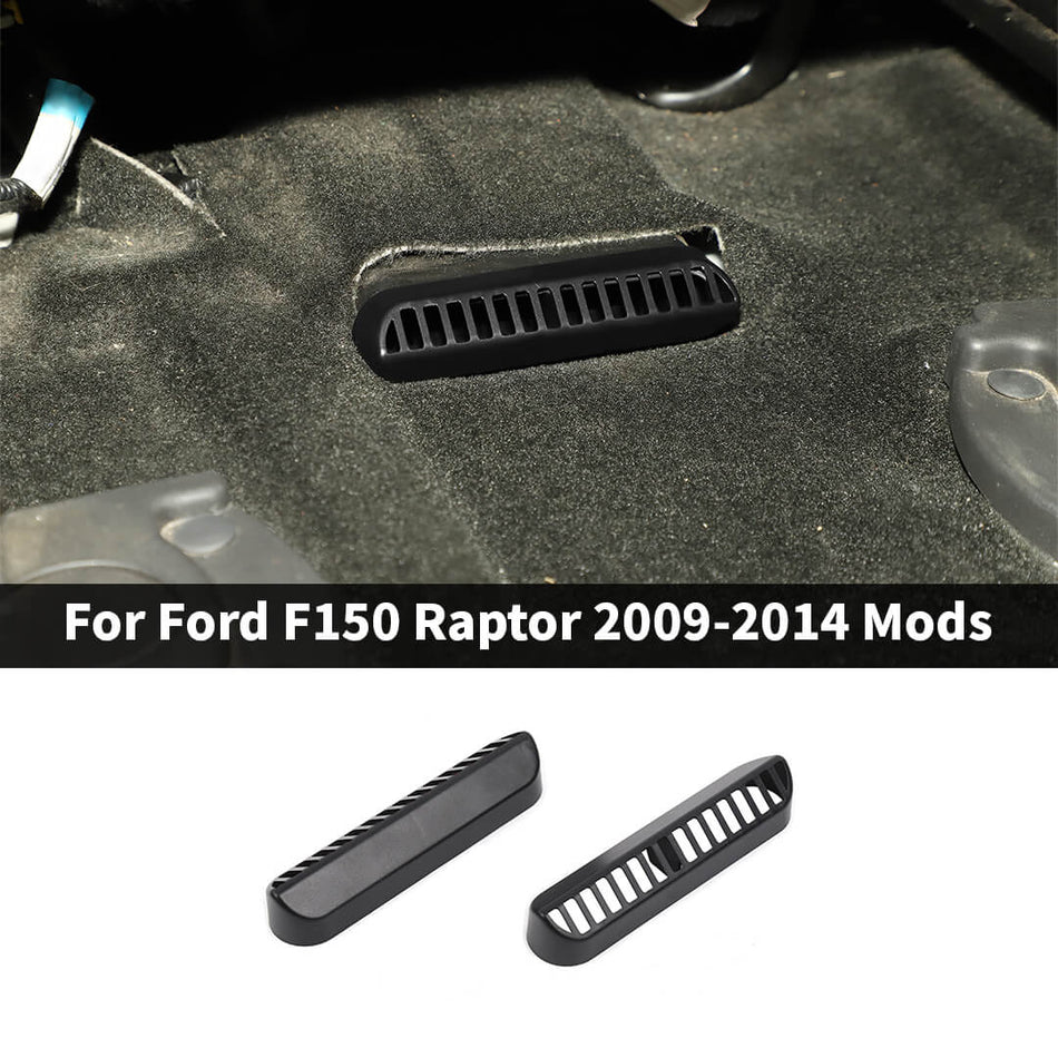 For 2009-2014 Ford F150 Raptor Under Seat Air Vent Outlet Protective Cover (2 pcs)