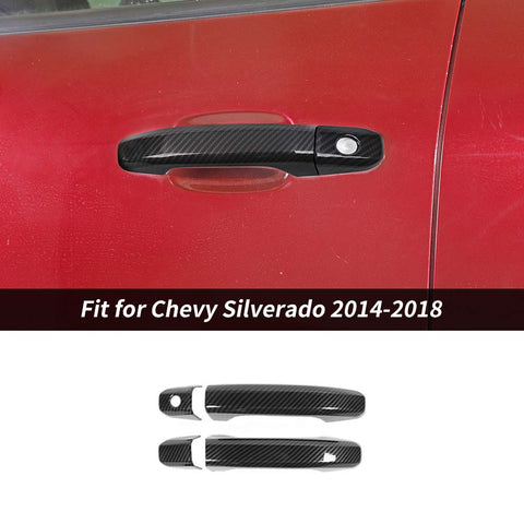 Car Exterior Door Handle Cover Trim Shell For Chevy Silverado/GMC Sierra 2014-2018 2-Door Accessories | CheroCar