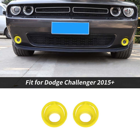 For 2015+ Dodge Challenger Front Fog Light Covers Lamp Trim