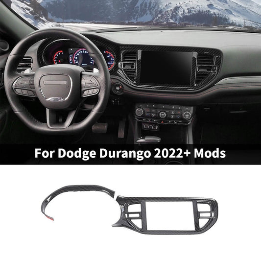 For 2022+ Dodge Durango Interior Center Console Navigation Panel Trim Cover