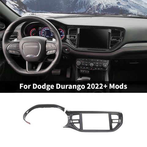 For 2022+ Dodge Durango Interior Center Console Navigation Panel Trim Cover