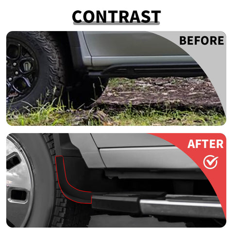 For 2022+ Chevy Silverado Car Sides Fender Flare Corner Cover Wheel Arch Trim