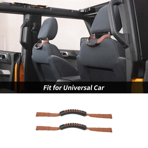 Car Rear Seat Back Headrest Grab Handle Set For Universal Car Accessories | CheroCar