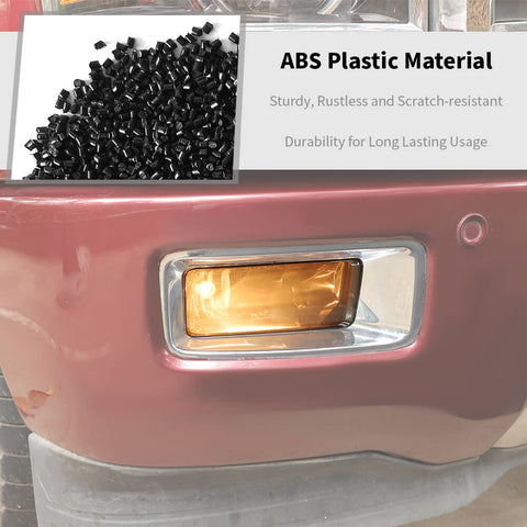 For 2014-2018 Chevy Silverado/GMC Sierra Smoked Front Fog Light Lamp Panel Cover Trim