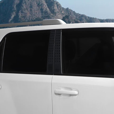 For 2010-2023 Toyota 4Runner Center B Pillar Window Protector Decor Cover Sticker Trim