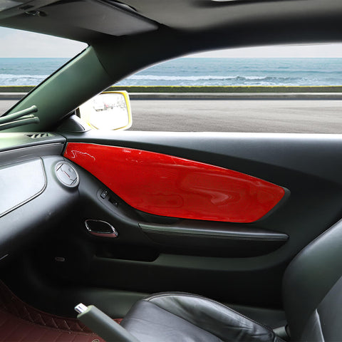 For 2012-2015 Chevy Camaro Front Inner Door Trim Sticker Panel Cover