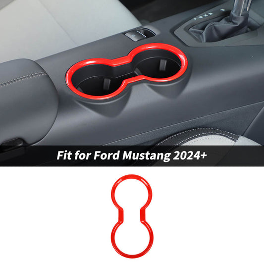 For 2024+ Ford Mustang Car Water Cup Holder Cover Trim