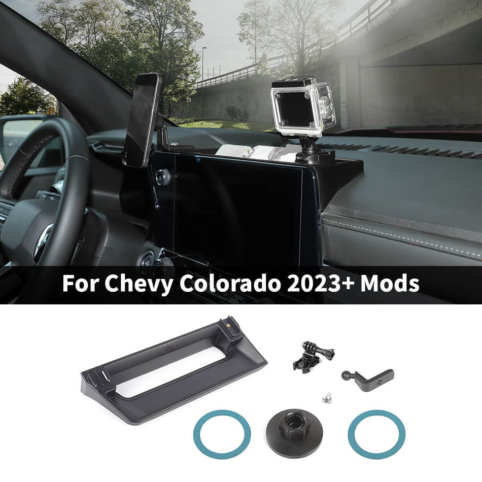 For 2023+ Chevy Colorado/GMC-CANYON Center Console Storage Box Tray Magnetic Phone Holder