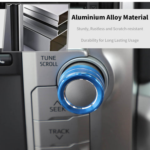 For 2010-2023 4Runner Center Console Audio Switch Button Knob Ring Cover Trim