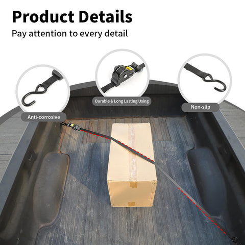 For Universal Car Cargo Fixed Straps Automatic Recycling Tensioner Accessories