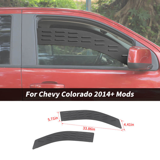 For 2014+ Chevy Colorado/GMC-CANYON Front Window Glass Louvers Air Vent Shade Panel