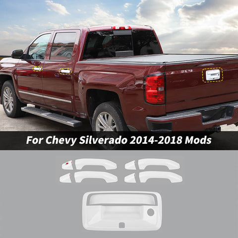 For 2014-2018 Chevy Silverado/GMC Sierra 10 x Door Handle & Tailgate Cover Trim Kit