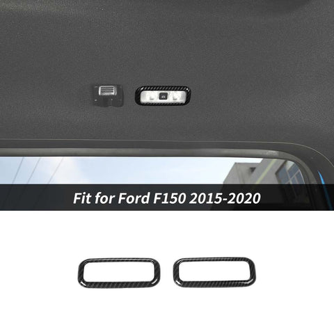 Rear Roof Reading Light Lamp Trim Bezel Decor For Ford F150 2015-2020 Accessories | CheroCar