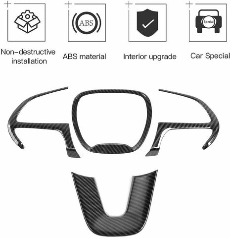 For 2015+ Dodge Challenger Interior Center Console Dash Trim Cover Kit