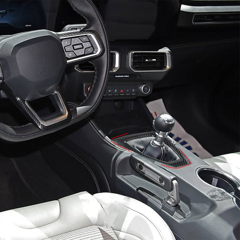 For 2024+ Ford Mustang Interior Center Console Gear Shift Panel Cover Trim