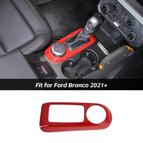 Center Console Gear Shifter Panel Cover Trim For Ford Bronco 2021+ Accessories | CheroCar