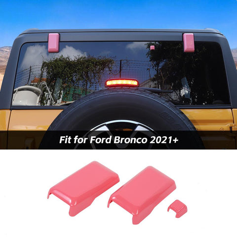 For 2021+ Ford Bronco Tailgate Rear Door Window Glass Hinge Cover Trim Decor