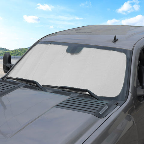 For 2007-2013 Chevy Silverado/GMC-SIERRA Front Windshield Sunshade Reflective Car Sun Shade Visor
